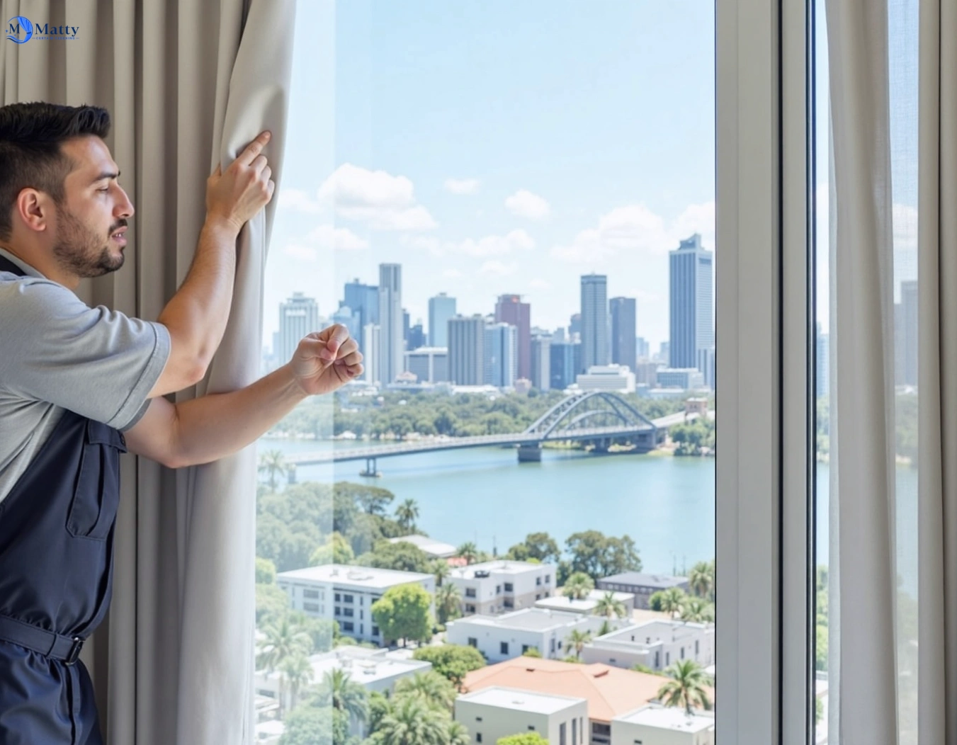 Professional curtain steam cleaning service bexley-nsw QLD by Matty Curtain Cleaning
