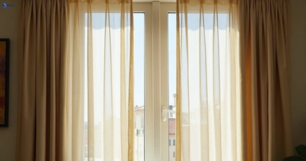 Dull dusty drapes in bexley-nsw before professional cleaning